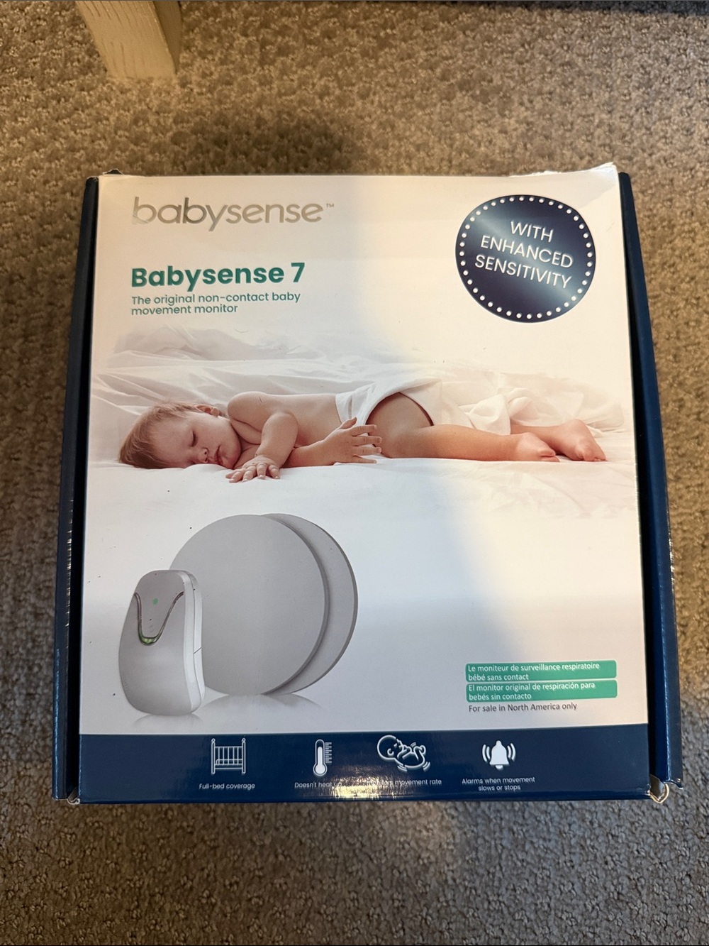 Babysense 7 Non-Contact Baby Movement Monitor - White